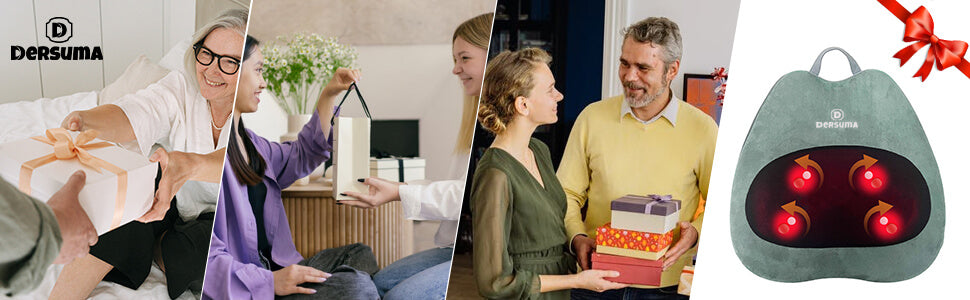 Our massage cushion is a fabulous gifts for elderly people.So We promise you a 60 days free return,2 year warranty and friendly customer service.