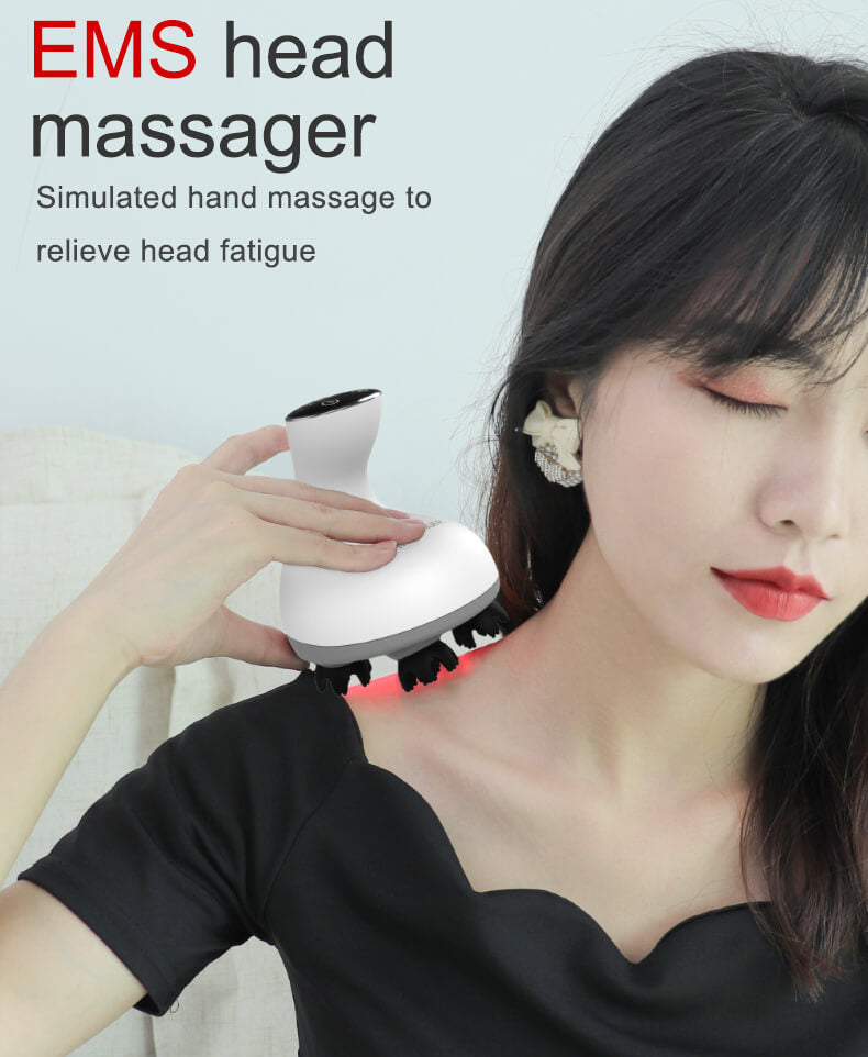 Electric Scalp Head Massager- Handheld Portable Waterproof Head Scratcher